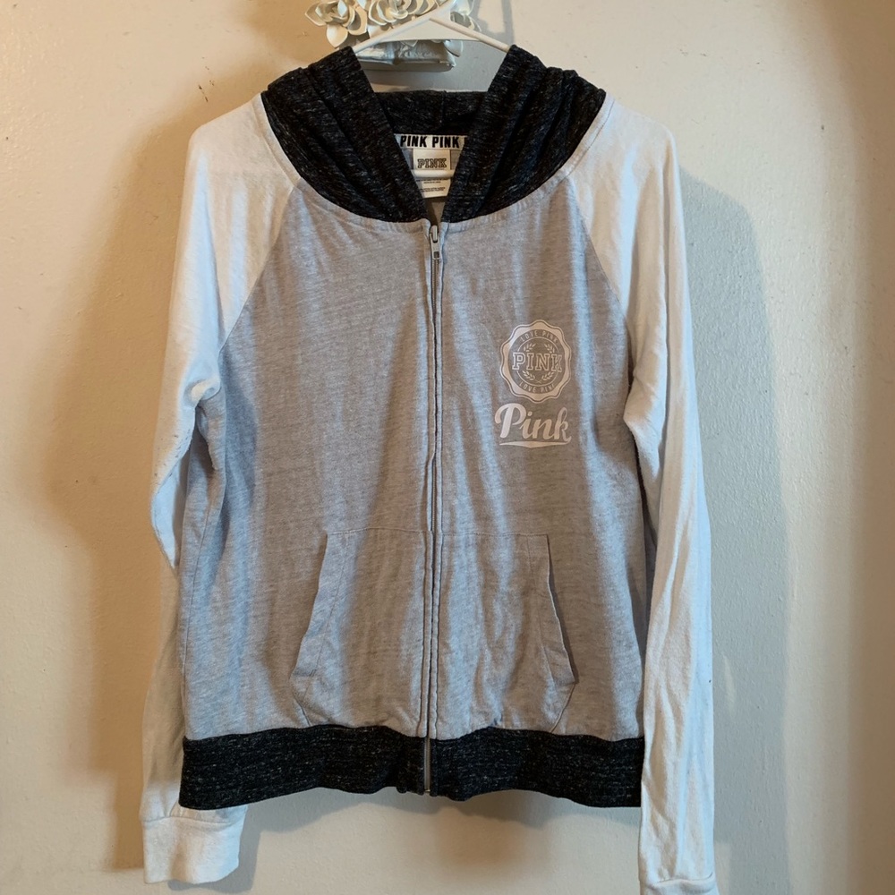 PINK zip up sweatshirt